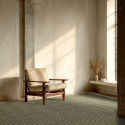 Tapis en laine \'Arbil\' - Vert/blanc