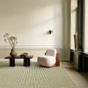 Tapis en laine \'Arbil\' - Vert/blanc