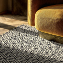 Tapis en laine \'Monastir\' - Noir et blanc