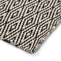 Tapis en laine \'Monastir\' - Noir et blanc