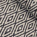 Tapis en laine \'Monastir\' - Noir et blanc