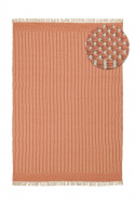 Tapis en laine \'Arbil\' - Terracotta/blanc