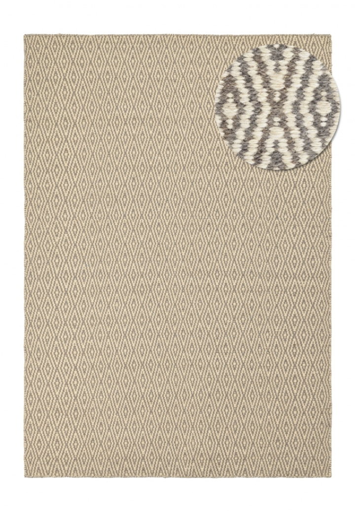 Tapis en laine \' Monastir\' - Gris/blanc dans le groupe Décoration / Tapis / Tapis en laine chez Reforma (V1020152002)