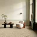 Tapis en laine \' Monastir\' - Marron/blanc