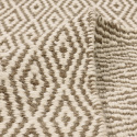 Tapis en laine \' Monastir\' - Marron/blanc