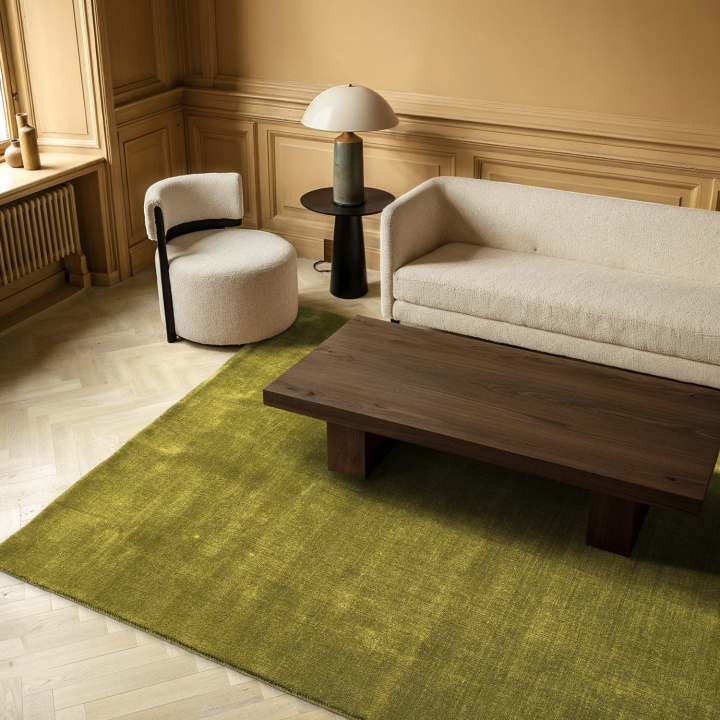 Tapis en laine \'Rozen Handloom Wool Premium\' - Vert dans le groupe Tapis / Tapis en laine chez Reforma (V102015301)