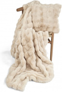 Plaid \' Aranga Bubble Throw \' 130 x 170 cm - Beige