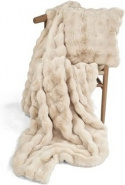 Plaid \' Aranga Bubble Throw \' 130 x 170 cm - Beige