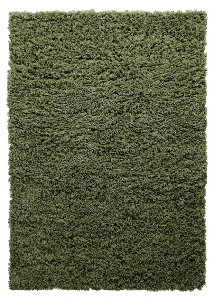 Tapis Rya \'Fassale Laine Tissée à la Main\' - Vert dans le groupe Décoration / Tapis / Tapis en ry chez Reforma (V102015)