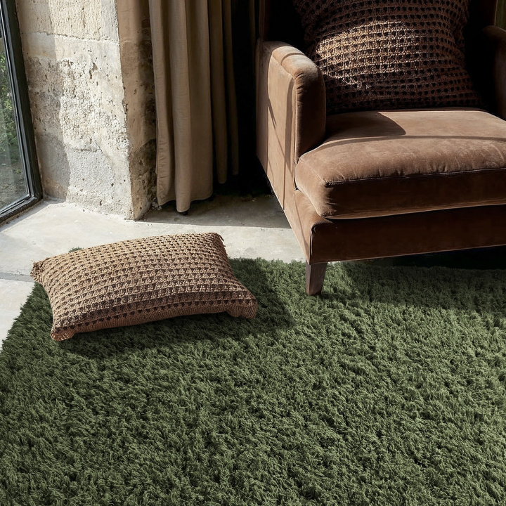 Tapis Rya \'Fassale Laine Tissée à la Main\' - Vert dans le groupe Tapis / Tapis en ry chez Reforma (V102015)