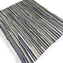 Tapis en chiffons « Home » - Multicolore/bleu