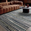 Tapis en chiffons « Home » - Multicolore/bleu