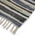 Tapis en chiffons « Home » - Multicolore/bleu