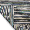 Tapis en chiffons « Home » - Multicolore/bleu