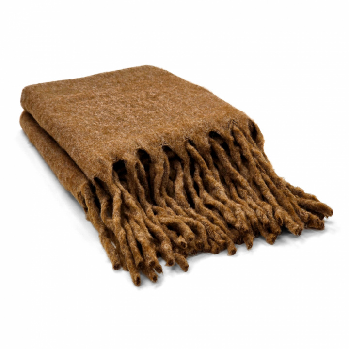 Plaid \' Samantha \' 130 x 170 cm - Marron dans le groupe Décoration / Textiles / Plaids & couvertures chez Reforma (V10201724)