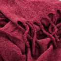 Plaid \' Samantha \' 130 x 170 cm - Rouge foncé