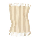 Tapis à carreaux \' Beatriz Stripe \' 130 x 170 cm - Beige/blanc