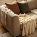 Couverture en mousseline \' Dorena \' 130 x 170 cm - Blanche