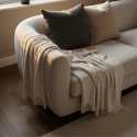 Couverture en mousseline \' Dorena \' 130 x 170 cm - Blanche