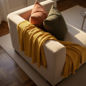 Couverture en mousseline \' Dorena \' 130 x 170 cm - Jaune