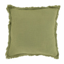 Housse de coussin \' Dorena \' 45 x 45 cm - Verte