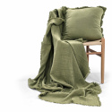 Housse de coussin \' Dorena \' 45 x 45 cm - Verte