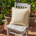 Housse de coussin \' Dorena \' 45 x 45 cm - Blanche