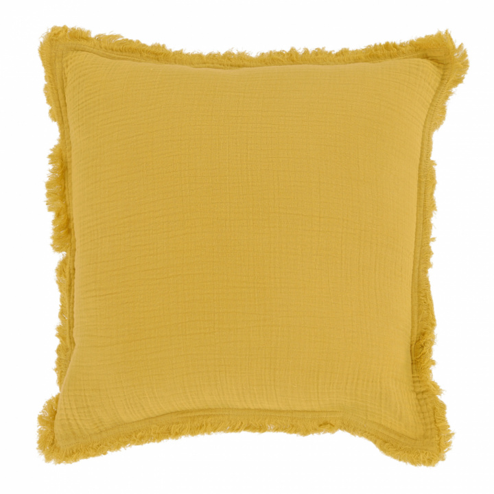 Housse de coussin \' Dorena \' 45 x 45 cm - Jaune dans le groupe Décoration / Textiles / Housses de coussin chez Reforma (V10201751)