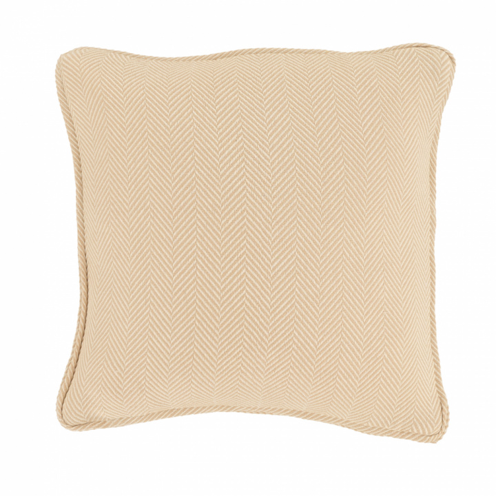 Housse de coussin \' Denisa Fishbone \' 45 x 45 cm - Beige/blanc dans le groupe Décoration / Textiles / Housses de coussin chez Reforma (V10201756)