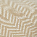 Housse de coussin \' Denisa Fishbone \' 45 x 45 cm - Beige/blanc