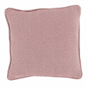 Housse de coussin \' Denisa Fishbone \' 45 x 45 cm - Rouge/blanc