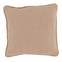 Housse de coussin \' Denisa Fishbone \' 45 x 45 cm - Marron/blanc