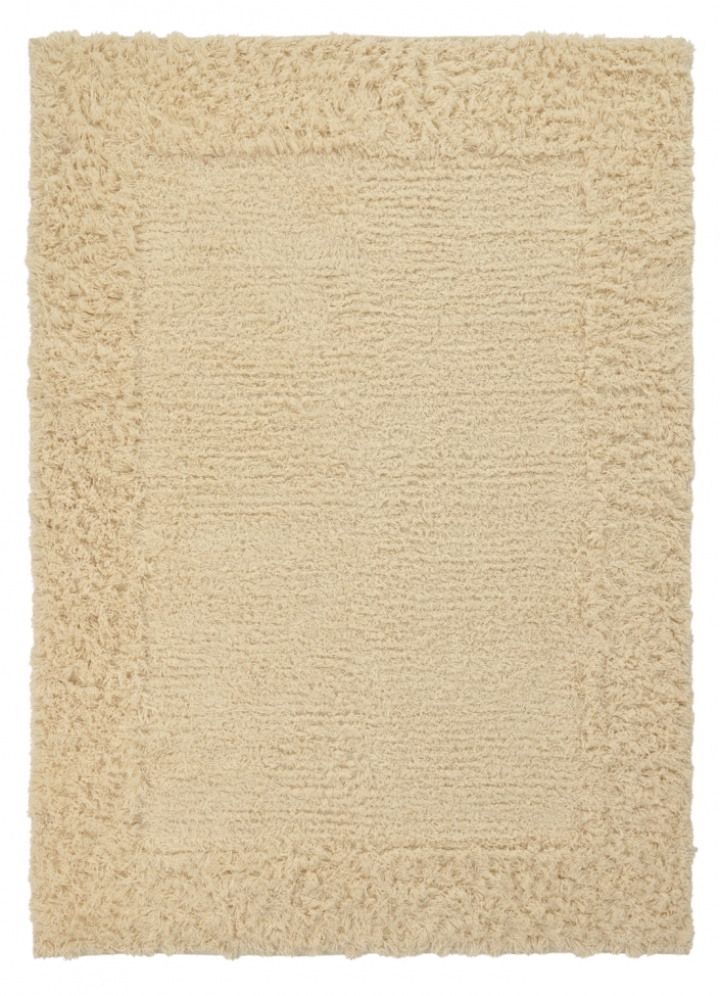 Tapis Rya \'Melilla en laine tissée à la main\' - Naturel dans le groupe Décoration / Tapis / Tapis en ry chez Reforma (V102017)
