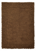 Tapis Rya \'Melilla  en laine tissée à la main\' - Marron