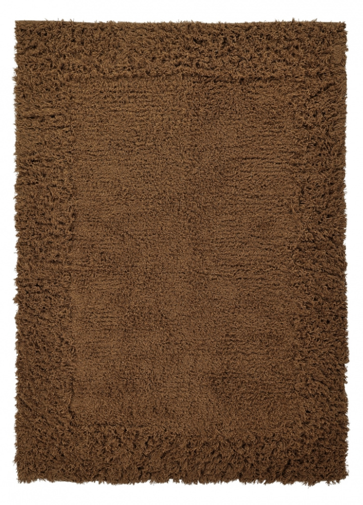 Tapis Rya \'Melilla en laine tissée à la main\' - Marron dans le groupe Décoration / Tapis / Tapis en ry chez Reforma (V102018)