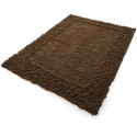 Tapis Rya \'Melilla  en laine tissée à la main\' - Marron