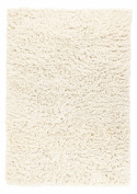 Tapis Rya \'Fassale » en laine tissée à la main\' - Blanc