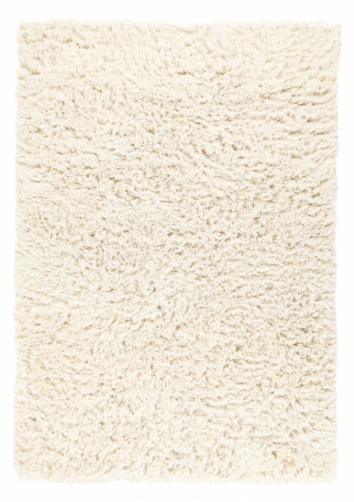 Tapis Rya \'Fassale » en laine tissée à la main\' - Blanc dans le groupe Décoration / Tapis / Tapis en ry chez Reforma (V10201)