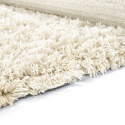 Tapis Rya \'Fassale » en laine tissée à la main\' - Blanc
