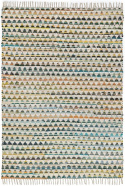 Tapis en chiffons « Lindby » - Multicolore/jaune