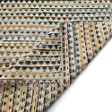 Tapis en chiffons « Lindby » - Multicolore/jaune
