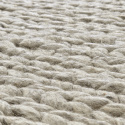 Tapis en laine tressée « Talvia » - Gris