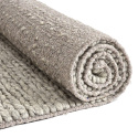 Tapis en laine tressée « Talvia » - Gris