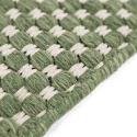 Tapis en laine \' Ovelia \' - Vert et blanc