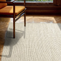 Tapis en laine \' Talvia Braided Wool \' - Blanc