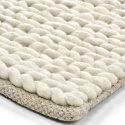 Tapis en laine \' Talvia Braided Wool \' - Blanc