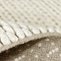 Tapis en laine \' Talvia Braided Wool \' - Blanc