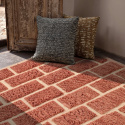 Tapis \'Leknes Laine Tissée à la Main\' - Terre Cuite