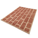 Tapis \'Leknes Laine Tissée à la Main\' - Terre Cuite