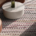 Tapis en chiffons « Lindby » - Multicolore/rose